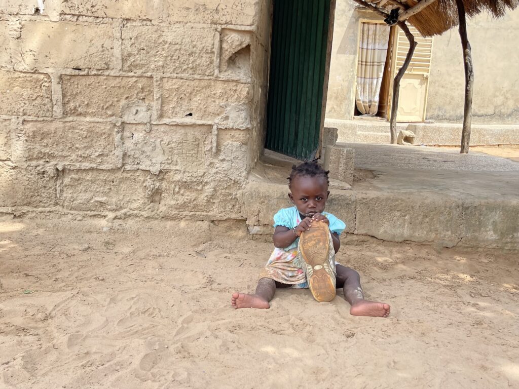 Children from rural community in Senegal, Africa
